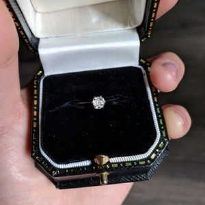 ❌SOLD Antique Platinum Diamond Engagement Ring❌